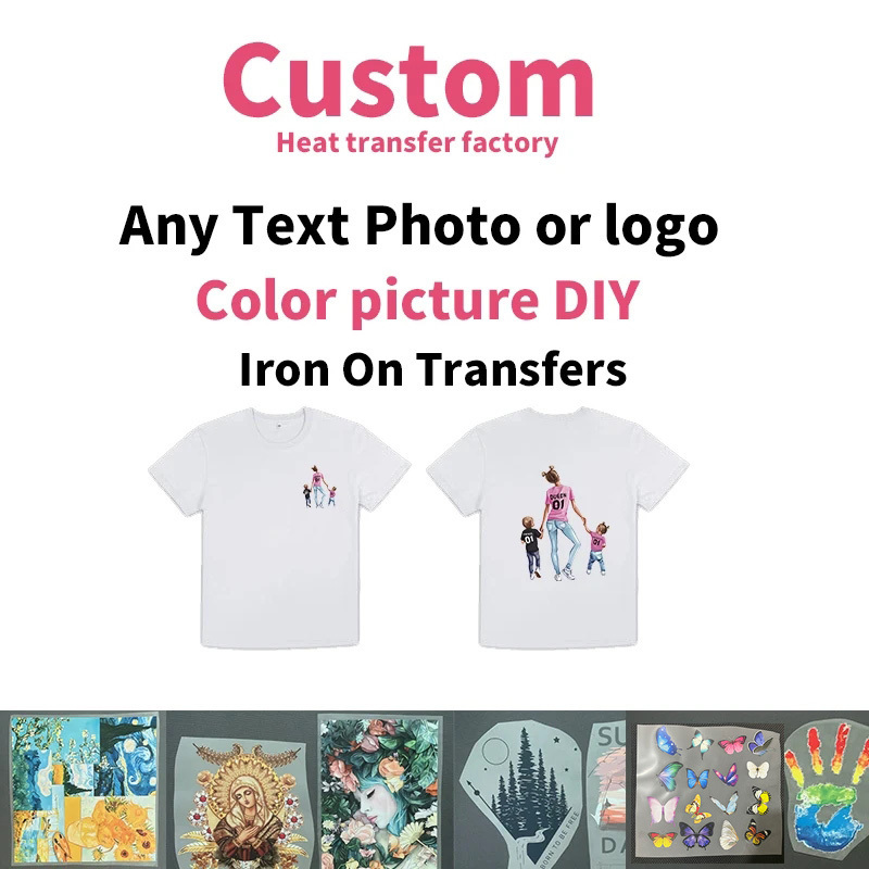 Printable Heat Transfer Vinyl - Aangepast logo of foto opstrijkbare warmteoverdrachtstickers
