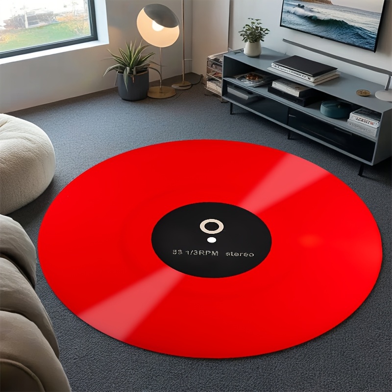 Glanzende rode vinylplaat rond - Commercial Vinyl Printing Machine recensie en prijs