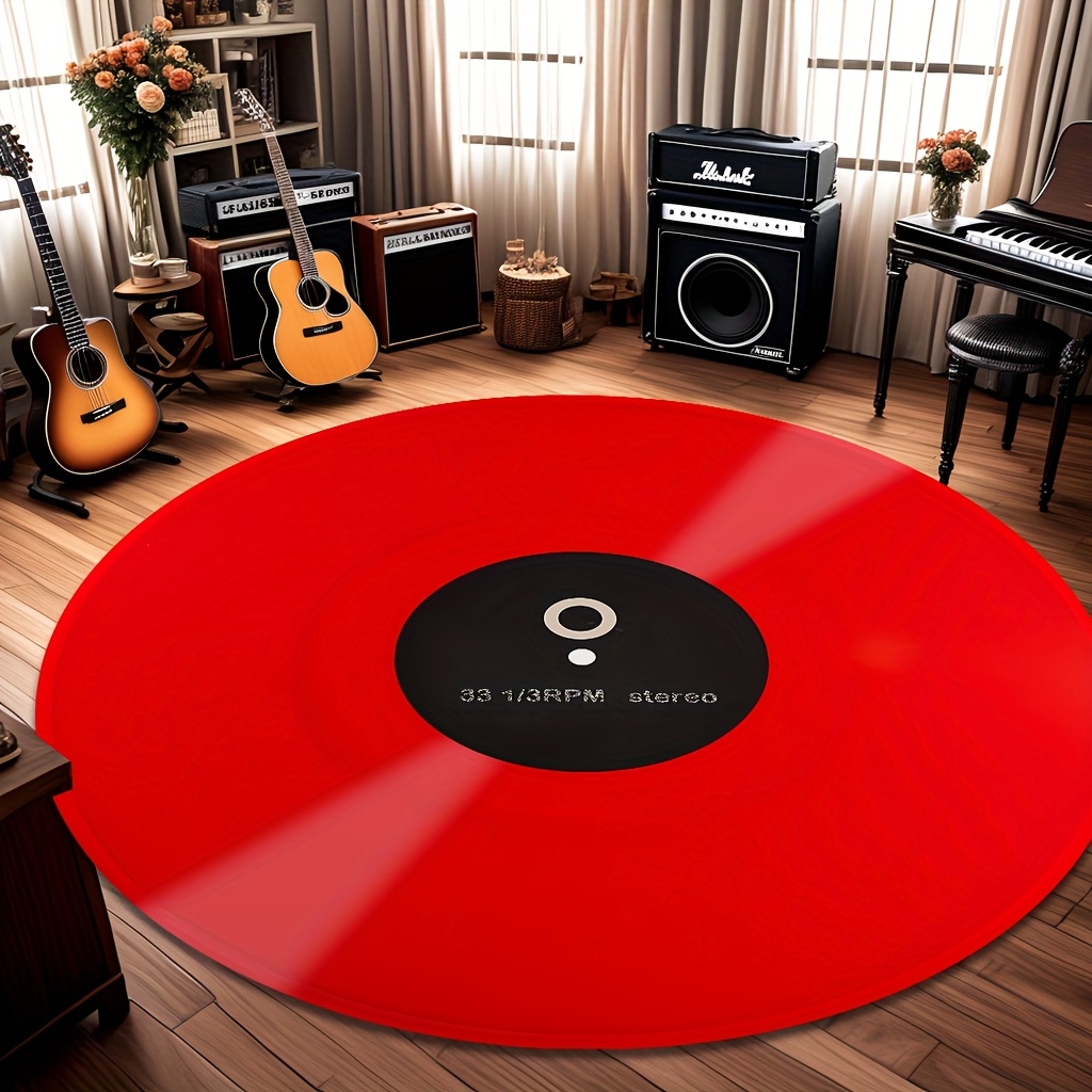 Glanzende rode vinylplaat rond - Commercial Vinyl Printing Machine recensie en prijs