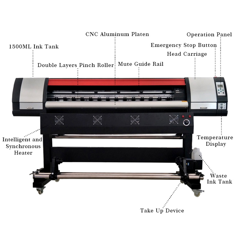 1,8M Eco Solvent Printer Xp600 - Commercial Vinyl Printing Machine recensie en prijs