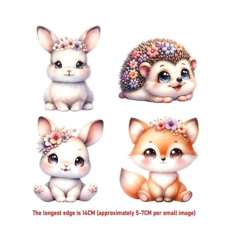 14CM pak schattige bloem dier  - Printable Heat Transfer Vinyl recensie en prijs